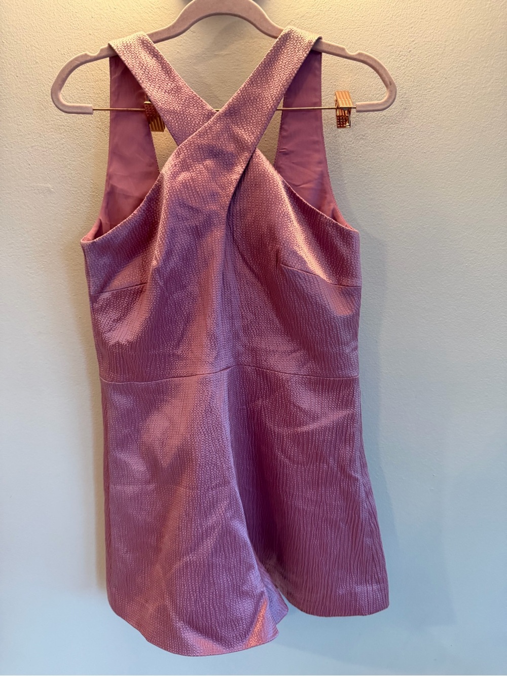 ALEXIS Metallic Pink Romper NWT Neiman Marcus $250 Sz Large
